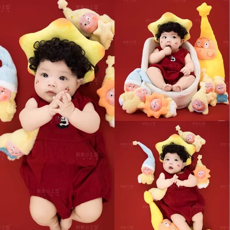 卡通儿童摄影服装影楼星星人