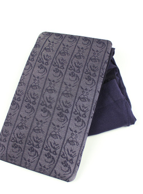 深紫色 显瘦透肉藤蔓直条防脱丝夏款30D薄款连裤袜