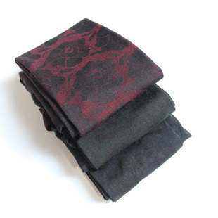 双色透彩玫瑰花天鹅绒春秋款炫彩120D单面加裆连裤袜低调别致款