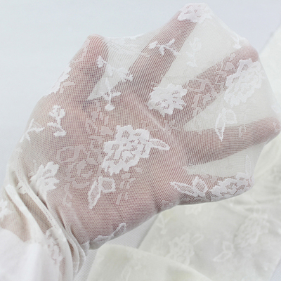 网眼玫瑰香槟色公主风透肉连裤袜