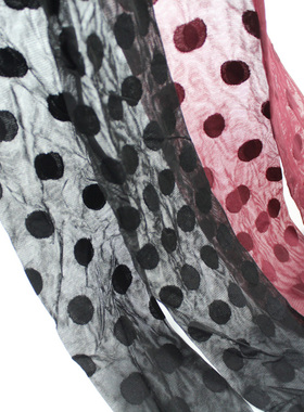 复古大波点丝袜个性纯欲风黑色酒红提花圆点性感辣妹ins连裤袜女