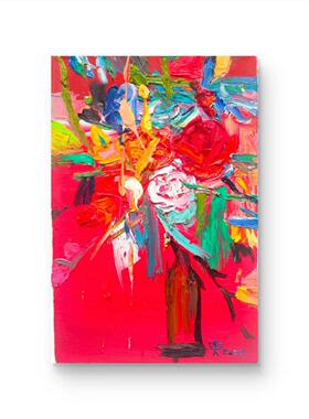 【花影】贾翼鸣 60*40 布面油画 H1470