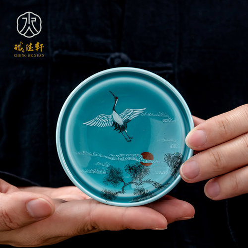 诚德轩中式旭日翔鹤盖置