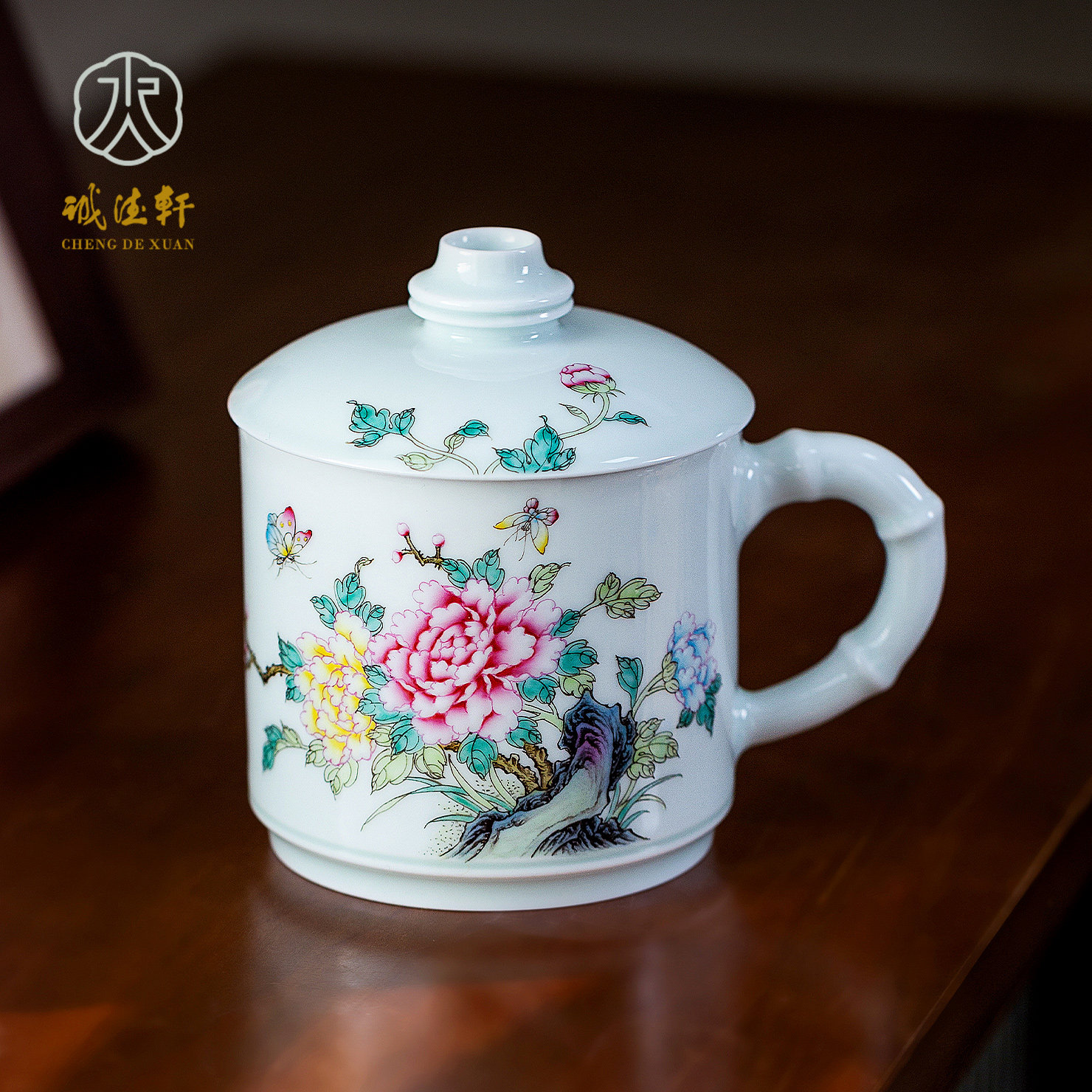 诚德轩粉彩办公杯陶瓷图片