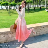 夏季新款小开衫渐变连衣裙两件套2C018-K922-P165-K238，女装连衣裙，2C018