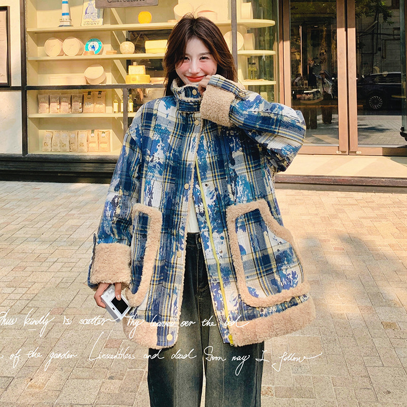 已出货冬季新款绗棉羊羔毛外套2C018-8941-P185-K278,女装棉衣/棉服,2C018