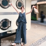 条纹牛仔两件套2C018-K825-P150-K218，女装套装/套裙，2C018