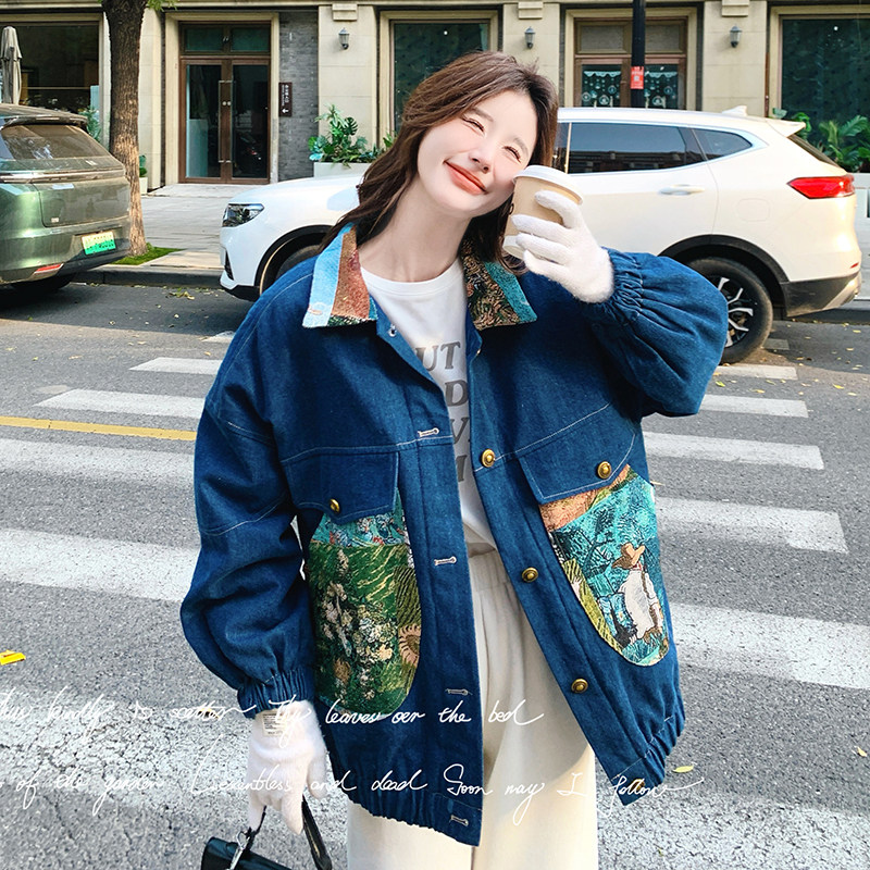 初春款牛仔短外套2C018-8948-P155-K238,女装短外套,2C018