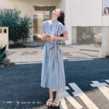 夏季新款衬衫式连衣裙2C018-K921-P135-K198，女装连衣裙，2C018