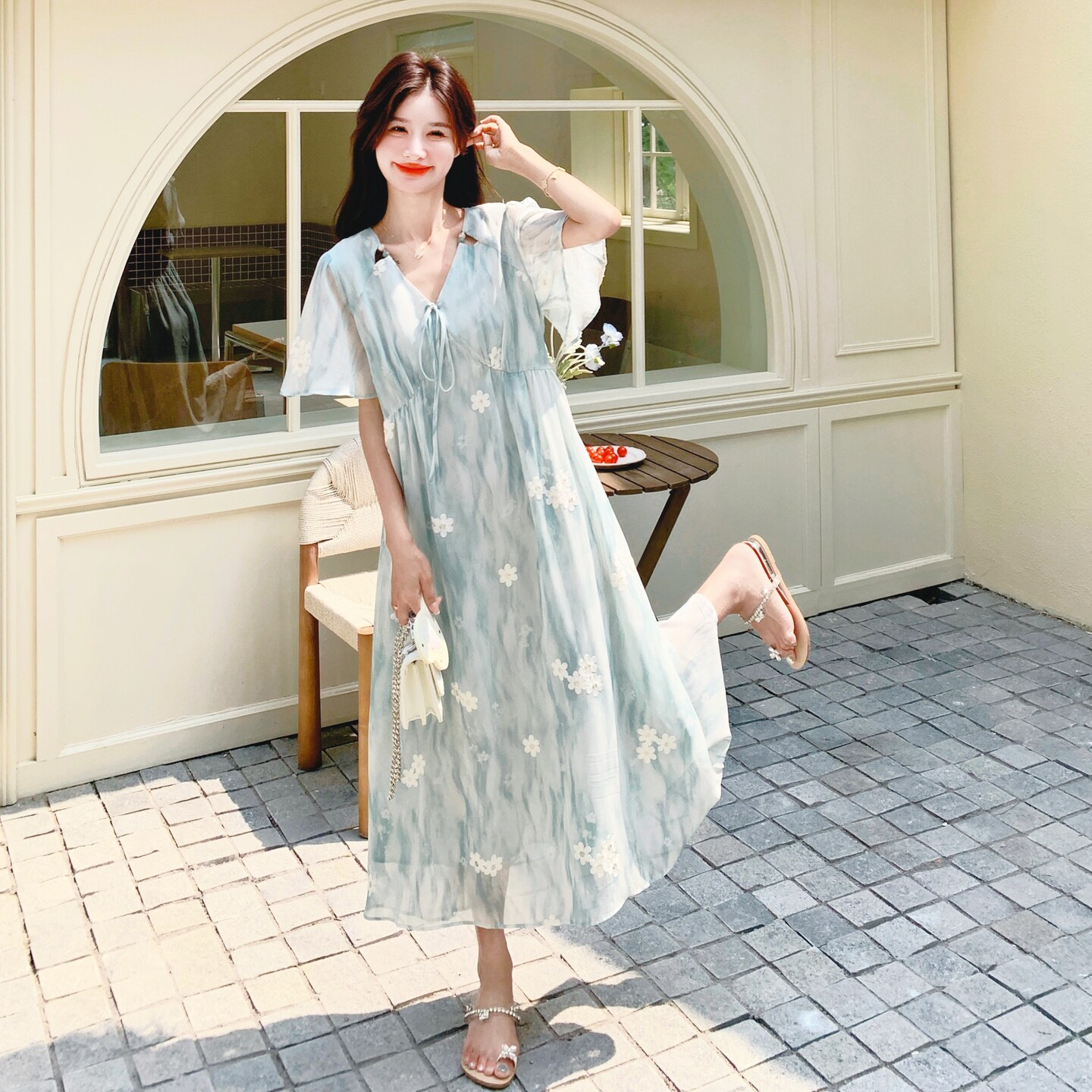 夏季新款仙气连衣裙2C018-3035-P135-K198,女装连衣裙,2C018