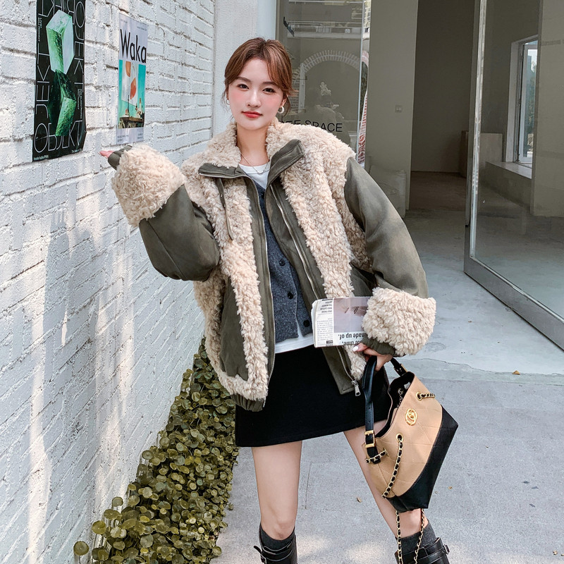 冬季新款数据好毛毛麂皮外套棉服2C018-9639-P200-K298,女装皮草,2C018