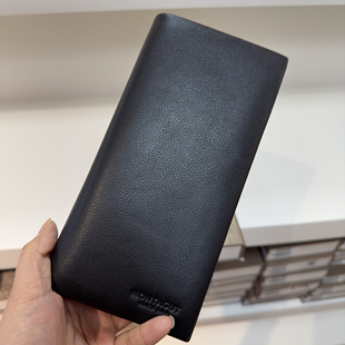 孤品撤柜高端品牌法国梦男士长款钱包进口头层小牛皮柔软舒适