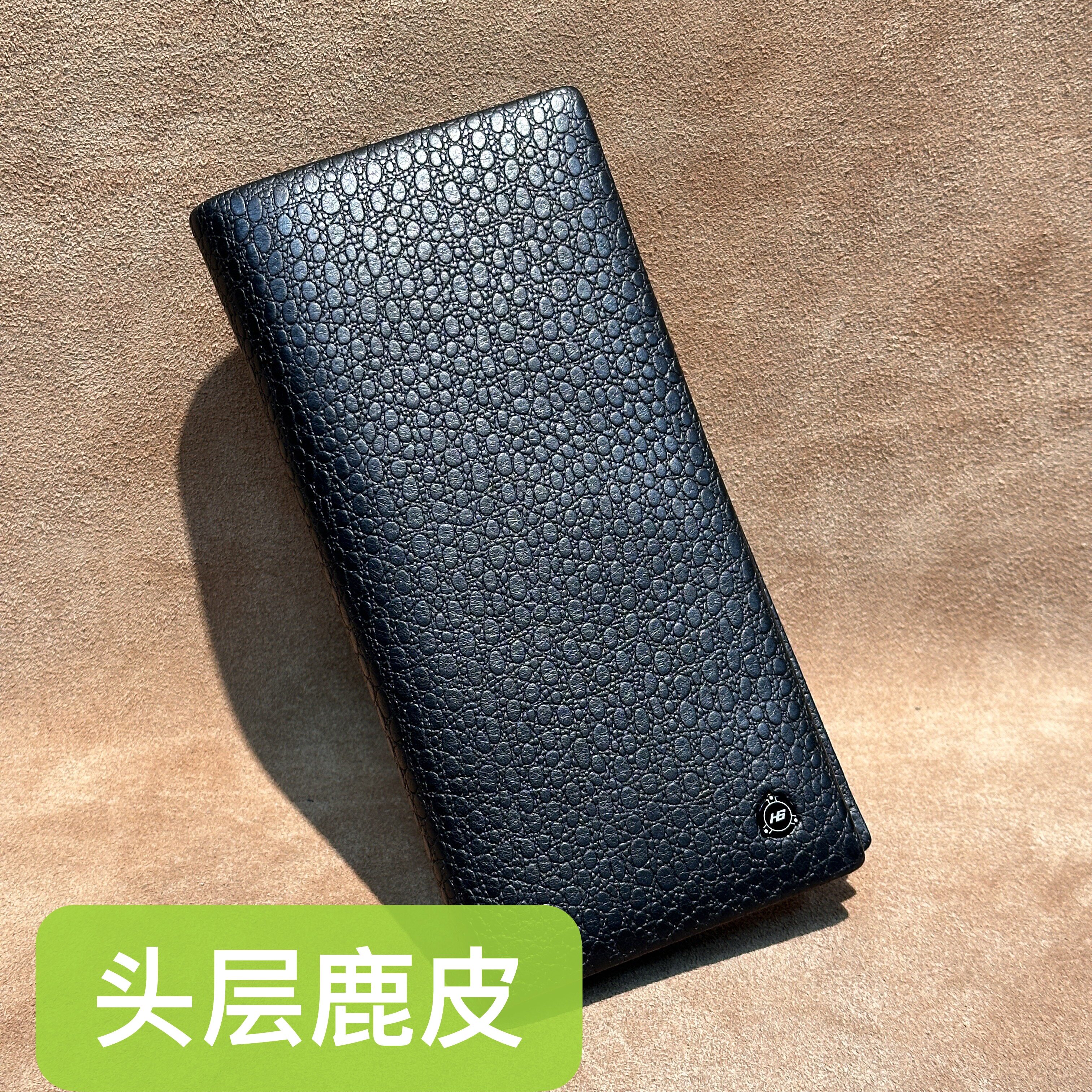 孤品撤柜高端品牌男士长款钱包多卡位进口头层鹿皮柔软舒适D32