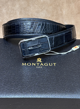 撤柜高端品牌男士不锈钢扣内穿自动扣皮带鳄鱼皮轻奢高档P39