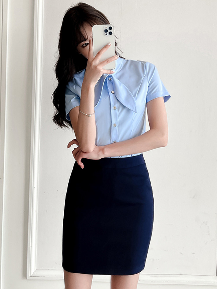 HIGH-END PROFESSIONAL SUITS WOMENS SPRING AND AUTUMN TEMPERAMENT FORMAL WEAR HOTEL FRONT DESK OVERALLS SKIRTS BEAUTY SALONS JEWELRY OVERALLS FASHION