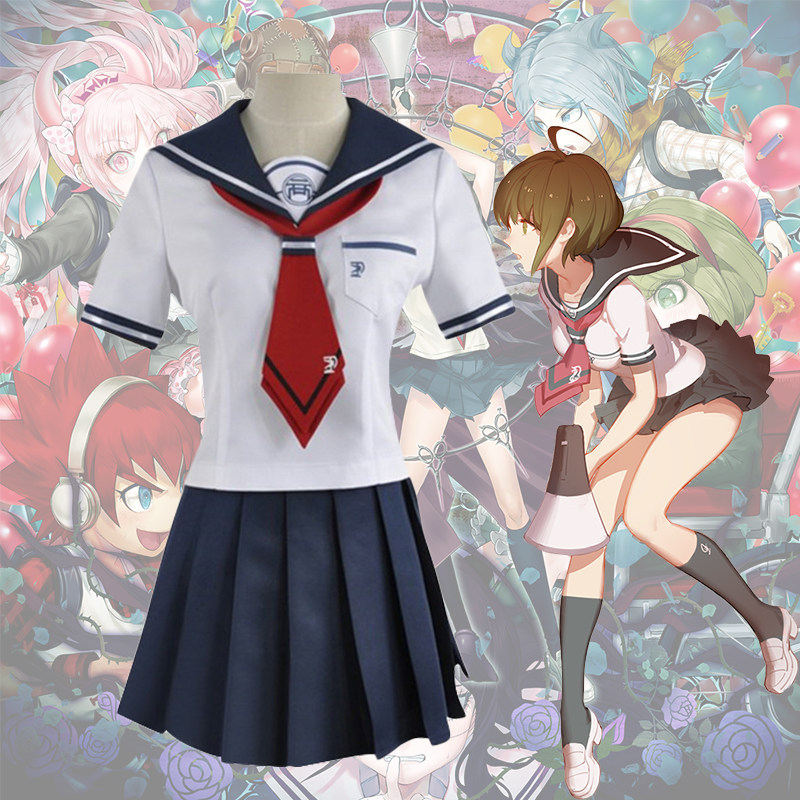 新弹丸论破cos服 苗木困jk制服cosplay 水手服裙子动漫角色扮演服