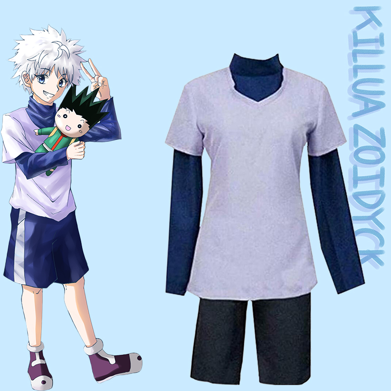 全职猎人cos服 奇犽揍敌客Anime Killua Zoldyck 动漫cosplay服装 模玩/动漫/周边/娃圈三坑/桌游 Cosplay男装/cos男装 原图主图