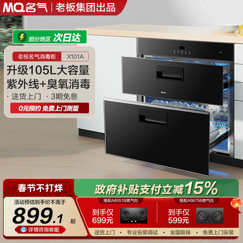 名气消毒柜家用小型杀菌碗柜碗筷臭氧双门消毒柜X101A老板出品