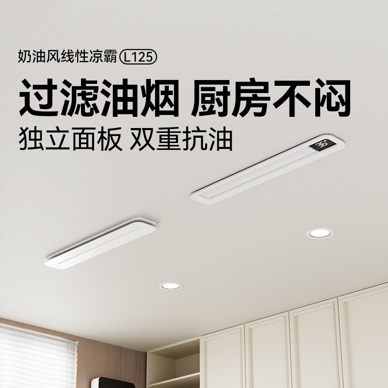巴洛斯顿蜂窝大板集成吊顶厨房凉霸新冷风机卫生间石膏板线性L125