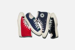 Fleece联名拼色摇滚粒鞋 匡威Converse Upcycled 172268C 1970S