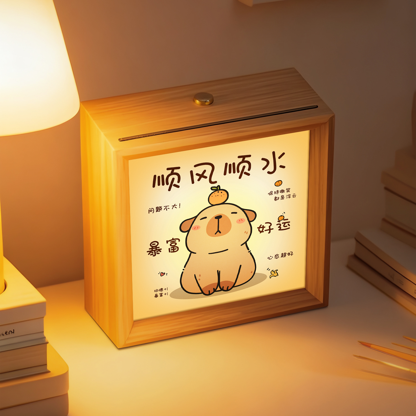 小夜灯卧室氛围感卡皮巴拉