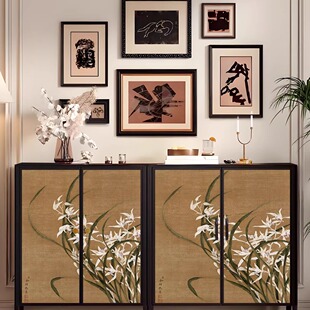 宋代宋氏美学斗柜客厅玄关钢制储物柜置物柜鞋柜窄高立式一体靠墙