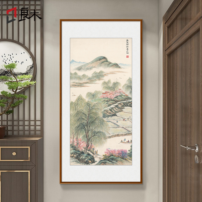 傅抱石山水画新中式玄关