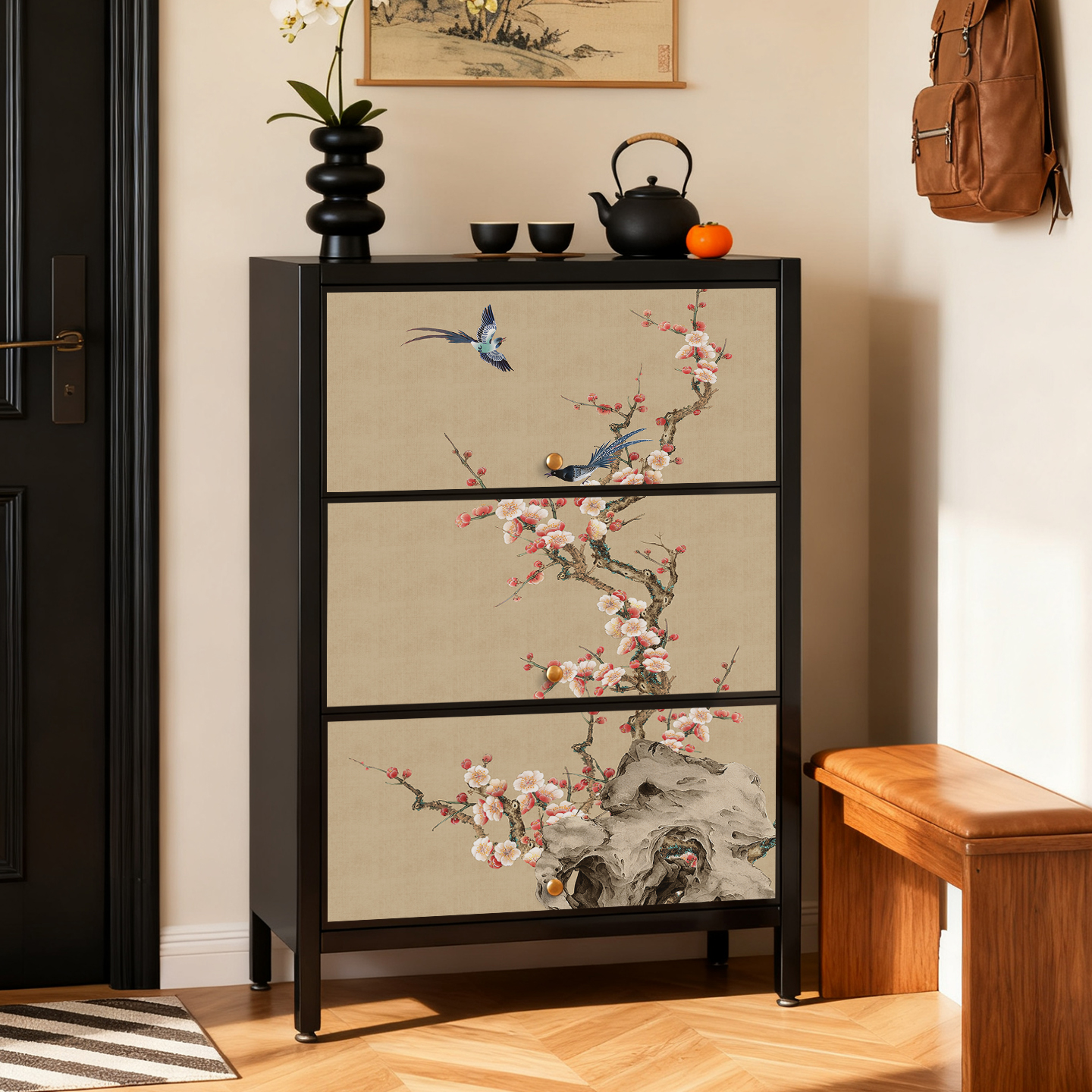 【防锈防刮好看爆款鞋柜】碳钢