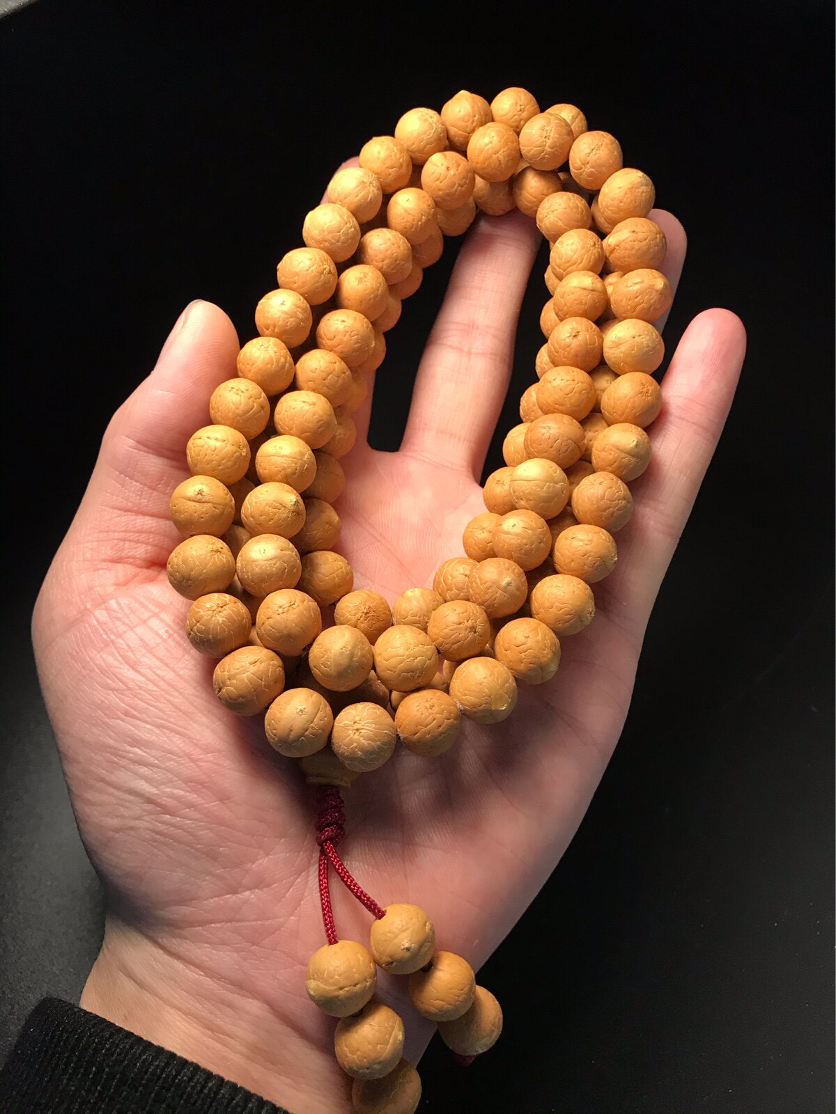 【南山南】尼泊尔小凤眼菩提长串脖挂稀缺小尺寸凤眼菩提108佛珠