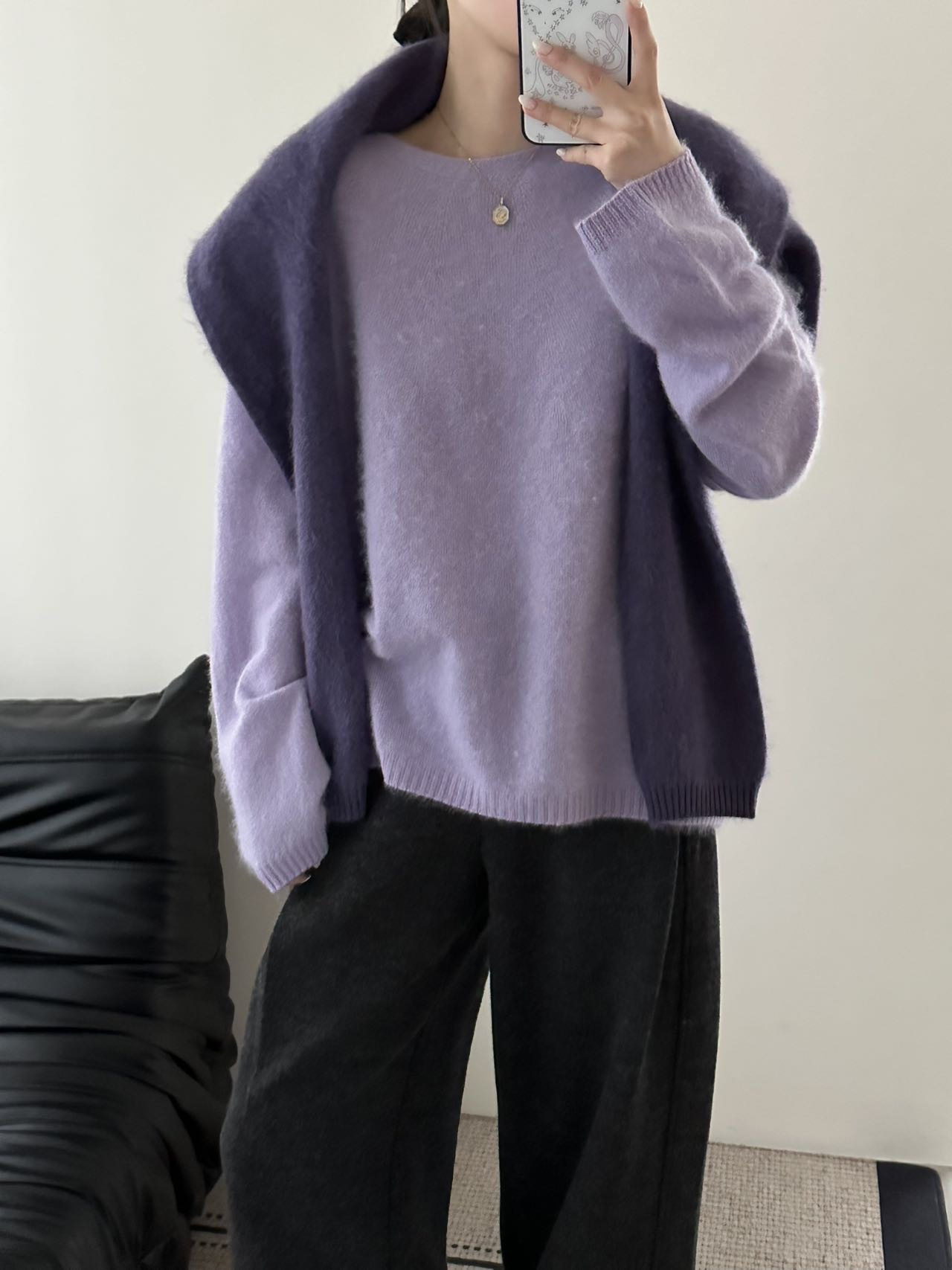 95绵羊毛一字领拉毛毛衣女冬季新款韩系气质百搭针织衫上衣潮0204,女装/女士精品,毛针织衫,淘宝优惠券,粉丝福利购,淘宝优惠卷