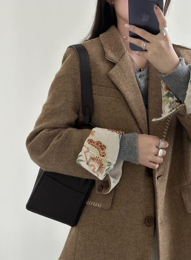 落日沙丘经典小个子廓形羊毛粗花呢西装外套女秋装老钱风外套7785,女装/女士精品,毛呢外套,淘宝优惠券,粉丝福利购,淘宝优惠卷