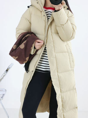 2025冬季新款户外极寒过膝超长加厚东北保暖防寒服羽绒服女潮8146