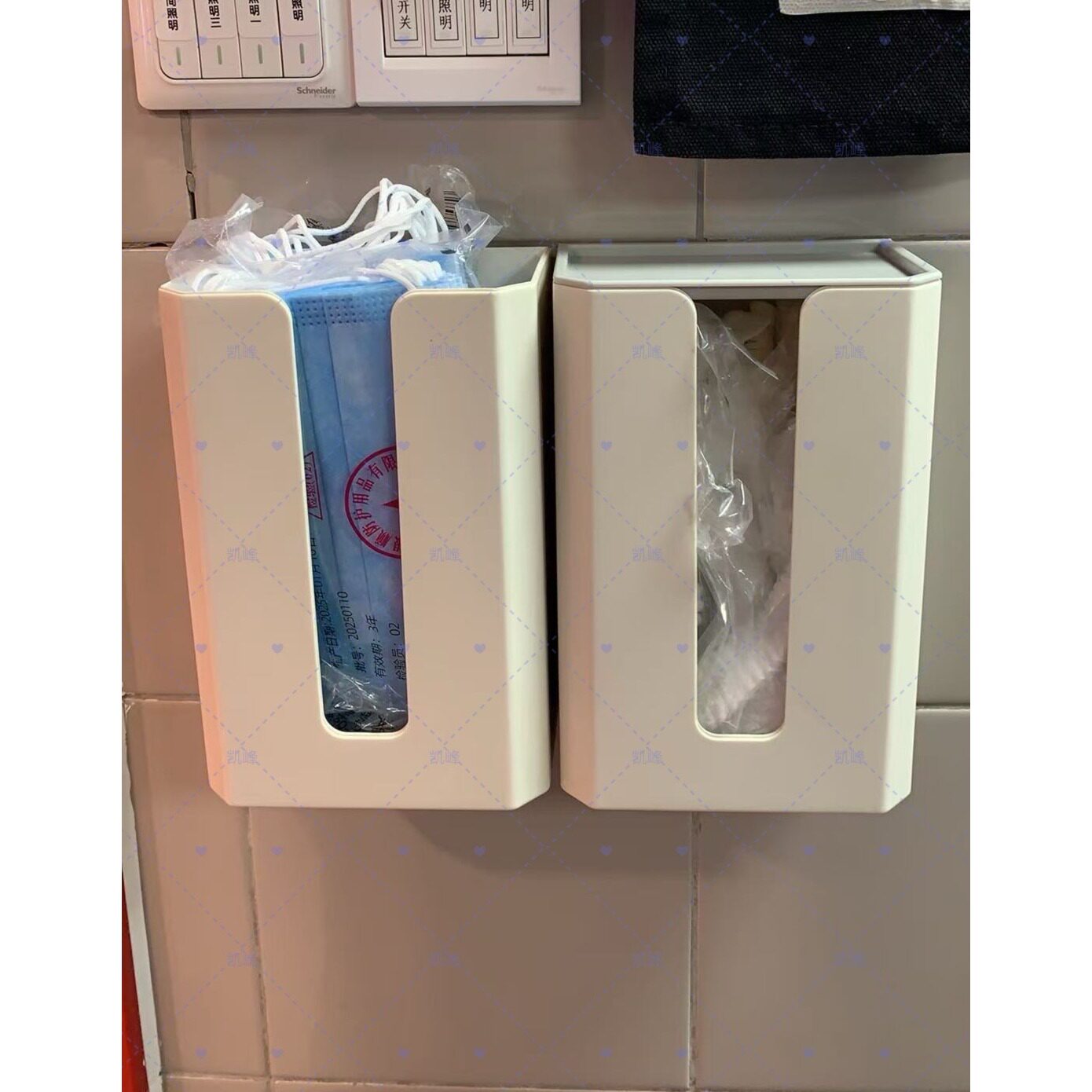 快餐店用一次性帽子口罩盒收纳盒定位工具凯峰家居用品图片