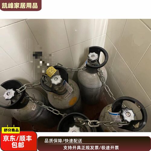 快餐店餐厅气瓶专用锁硬钢链条锁加固气瓶安全锁具自带锁凯峰