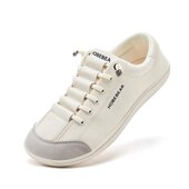 宽头赤足鞋 现货爆款 透气一脚蹬帆布宽楦布鞋 小白鞋 跨境男女鞋 夏季