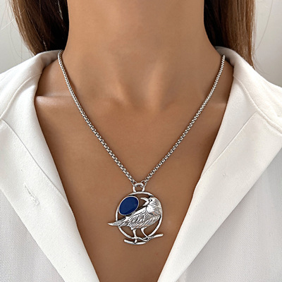 妙雅合金男女通用欧美创意鸟项链