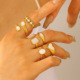 not fade luxury 欧美爆款 light plated gold 戒指 ring woman