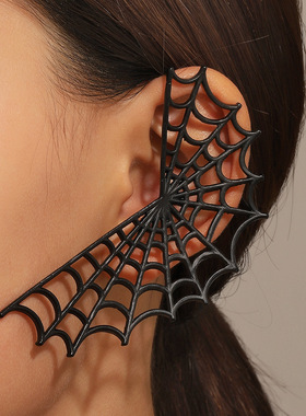 万圣节饰品 New spiderweb Dark punk earrings for Halloween