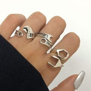 New fashion open adjustable wrench ring retro fashion 戒指