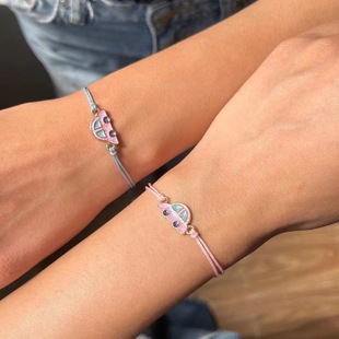 Cute car splicing boudoir bracelet handmade rope two people