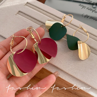 Retro metal irregular unique exaggerated stud earrings 耳饰