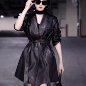 黑色小西装 休闲皮衣外套女2025春秋韩版 机车服宽松时尚 pu夹克风衣