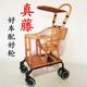 夏季 竹藤婴儿小推车宝宝车外出手推儿童坐式 小孩竹子车竹编真藤椅