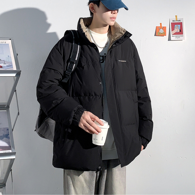 唐狮2025冬季新款立领男羽绒服宽松加厚外套青少年面包服日系休闲