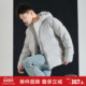 羽绒服男连帽短款 唐狮冬季 新款 纯色直充绒加厚保暖面包服外套