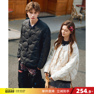 唐狮2026冬季情侣羽绒服短款轻薄小v领黑色设计商务简约气质高级