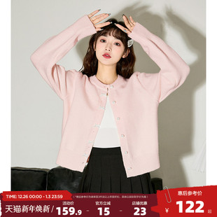 女甜美外套毛线衫 蝴蝶结毛衣开衫 上衣韩系穿搭 新款 唐狮2025秋季