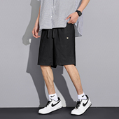 宽松显瘦抽绳松紧腰裤 唐狮2025夏季 子男 男百搭工装 裤 新款 休闲短裤