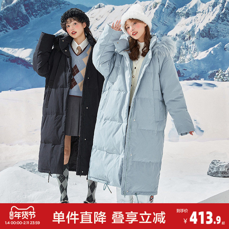 唐狮冬季新款羽绒服女过膝超长款可脱卸仿貉子毛领净色保暖厚外套,女装/女士精品,羽绒服,淘宝优惠券,粉丝福利购,淘宝优惠卷