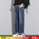 休闲裤 唐狮2026春秋新款 宽松水洗潮牌复古时尚 直筒裤 子男 男牛仔裤